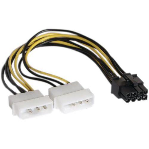 Illustration de : Adaptateur d'alimentation Molex vers PCI-E 8 pins - 15 cm