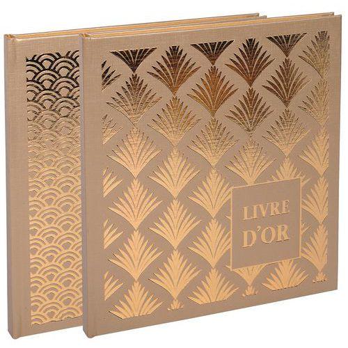 Illustration de : Livre d'or 140 pages - PALMYRE nude palmier - Arc de cercle Palmier - Exacompta