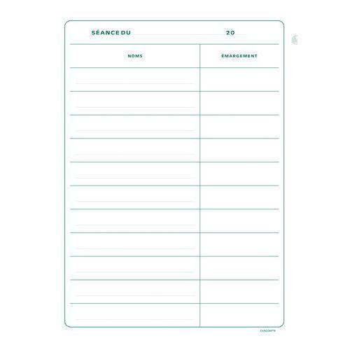 Illustration de : Présence Conseils d'Administration 100 pages