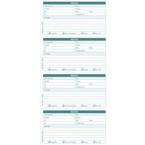 Illustration de : Carnet broché - Messages téléphones - feuilles dupli autocopiantes