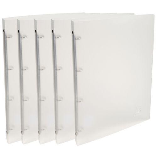 Illustration de : Classeur 4 anneaux 15 mm polypropylène Chromaline - A4