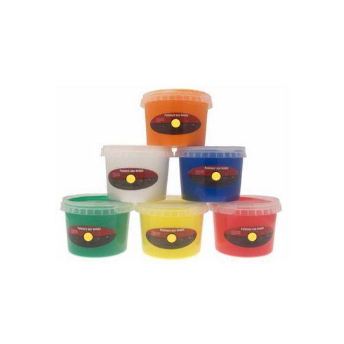 Illustration de : Assortiment de 6 pots 500 ml peinture aux doigts - sélection Pichon