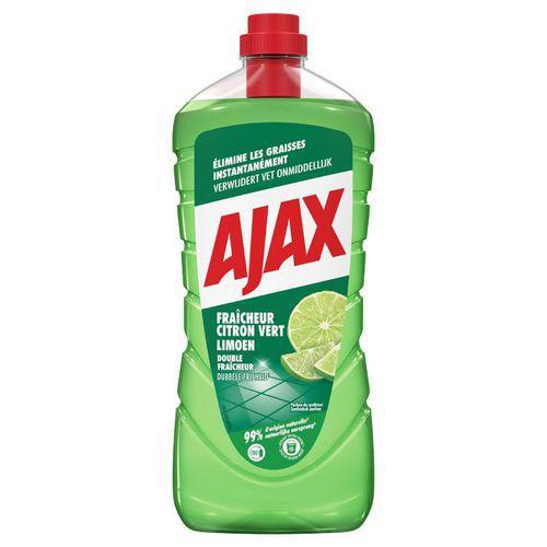Illustration de : Nettoyant multi usage citron vert 1,25L - Ajax