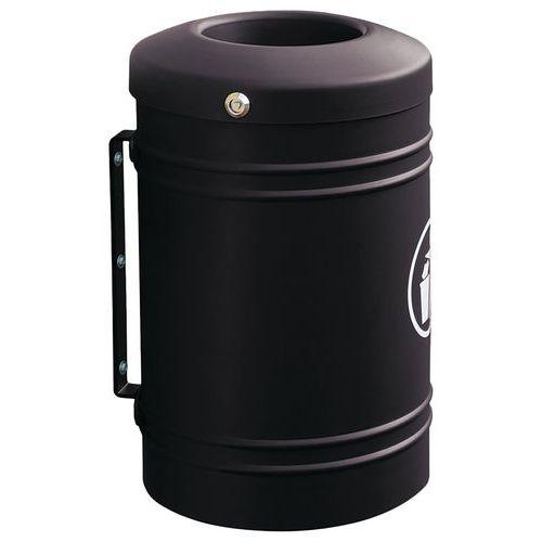 Illustration de : Poubelle Esterel murale 40 L - Procity
