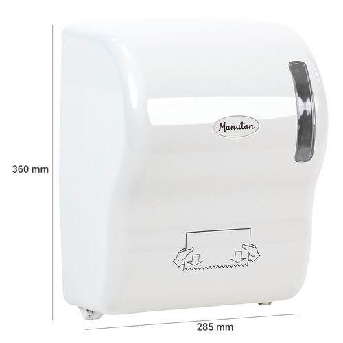 Illustration de : Distributeur d'essuie-main - Blanc - Manutan Expert