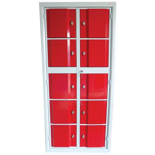 Illustration de : Armoire visitable Omega sans pieds 2 colonnes - Manutan Expert