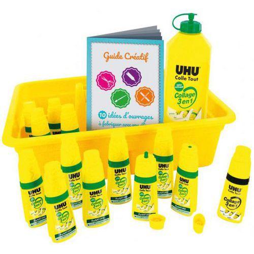 Illustration de : Pack scolaire twist & glue renature - Uhu