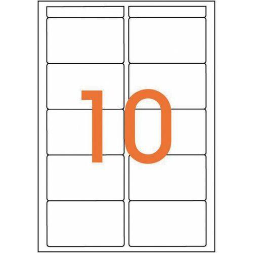 Illustration de : Boite 100 étiquettes adhésives 38.5 x 65 mm - Apli