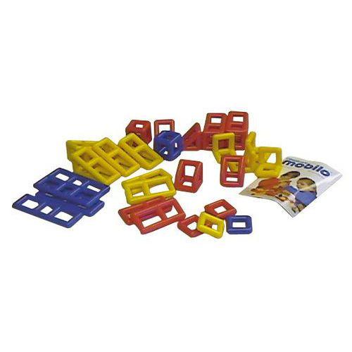 Illustration de : Set de 28 pièces géométriques - Mobilo