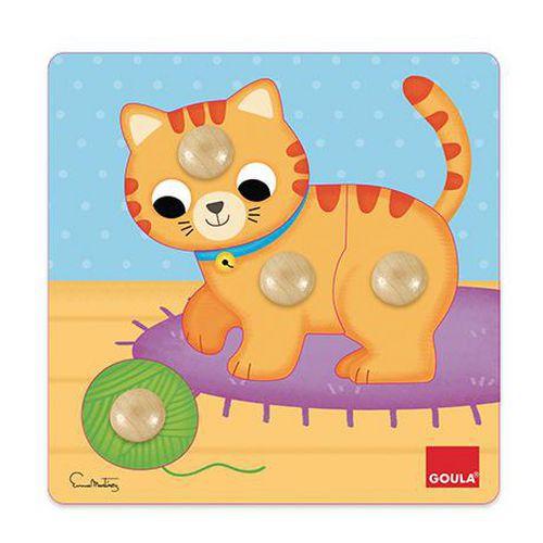 Illustration de : Puzzle chat - Goula