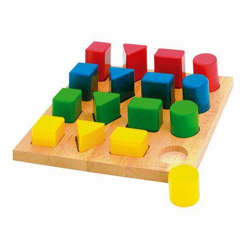 Illustration de : Encastrement logique : géobois tailles et formes