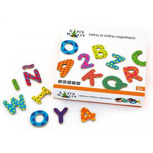Illustration de : Lettres et chiffres magnétiques - Sapinmalin