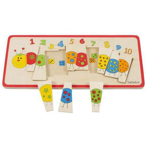 Illustration de : Puzzle la chenille - Beleduc