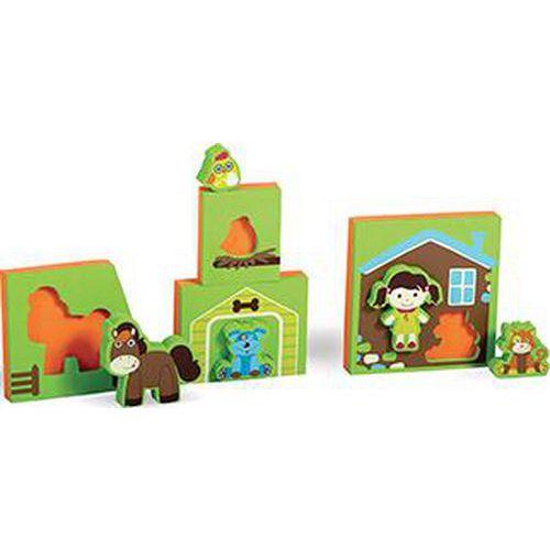 Illustration de : Encastrement silhouettes et formes