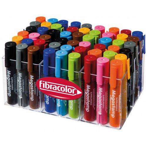 Illustration de : Classpack 50 feutres Megastamp