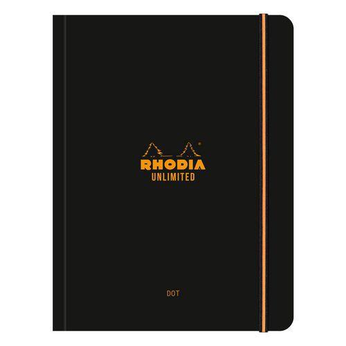 Illustration de : Carnet souple élastique dot - Rhodia