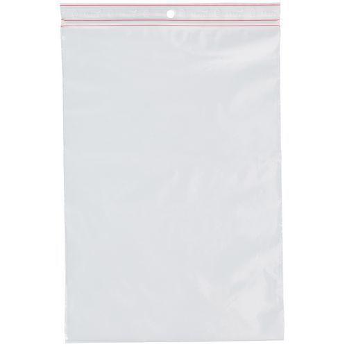 Illustration de : Sachet Minigrip® PE 60µ 100x100 (rouleau de 100 sachets)