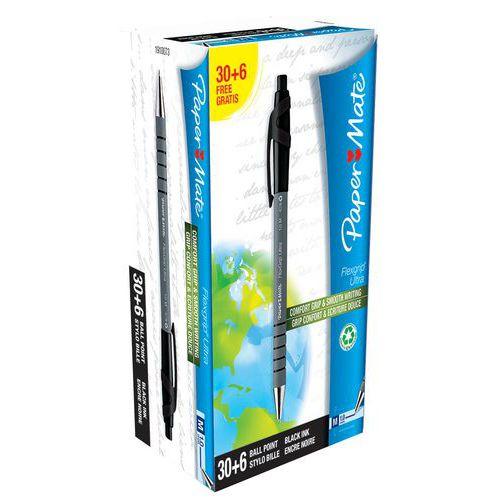 Illustration de : Stylo bille rétractable Papermate Flexgrip Ultra