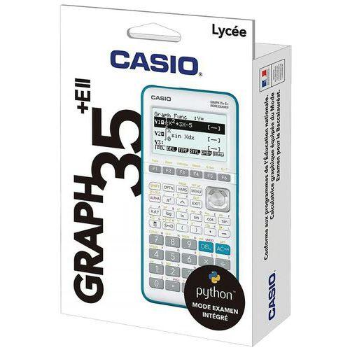 Illustration de : Calculatrice Graph 35+ E II avec Python et mode examen - Casio