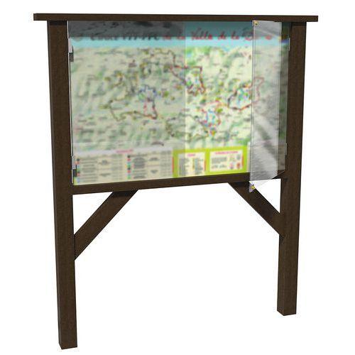Illustration de : Vitrine plexi pour panneau d'information Espace Urbain