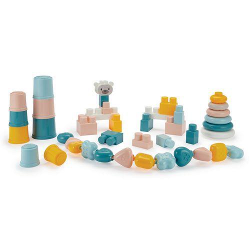 Illustration de : Caisse 4 jeux 41 pièces Abrick - Ecoiffier