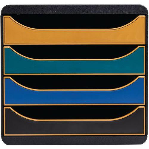 Illustration de : Module de classement 4 tiroirs Big Box Neo Deco - Exacompta