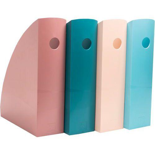 Illustration de : Porte-revues Mag-Cube assorti Skandi - Lot de 4 - Exacompta