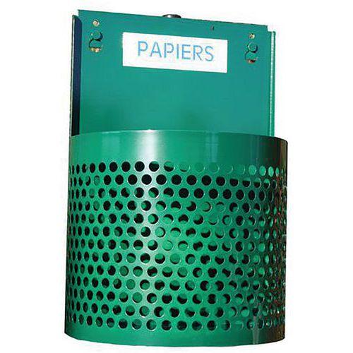 Illustration de : Poubelle murale métro 20 L