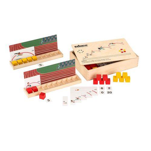 Illustration de : Athlétisme avec une ligne de nombres - Educo