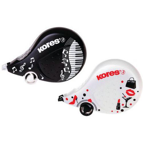 Illustration de : Roller correcteur jetable BLACK & WHITE