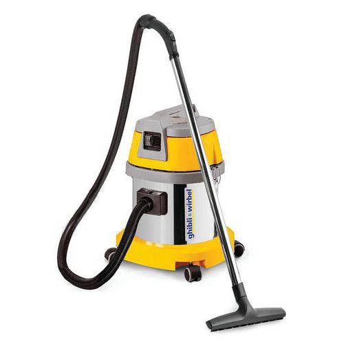 Illustration de : Aspirateur as 10 inox et plastique - Ghibli