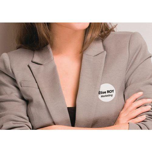 Illustration de : Badge adhésif textile Ø 51 mm - Avery