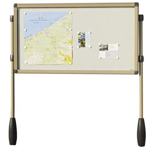 Illustration de : Lot 2 pieds pour vitrine extérieure Antarès Planorga