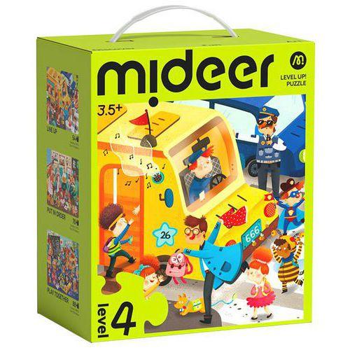 Illustration de : Lot 3 puzzles évolutifs ville 3,5 ans - Mideer