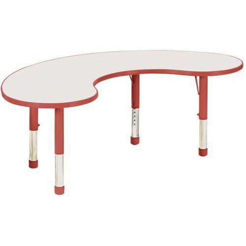 Illustration de : Table Clémence plateau 1/4 de lune - Manutan Expert