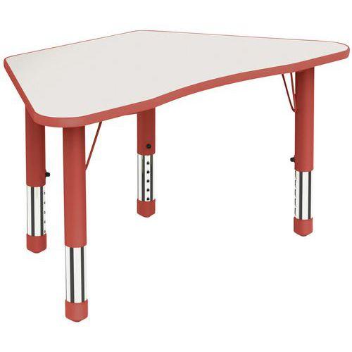 Illustration de : Table Clémence plateau trapèze - Manutan Expert