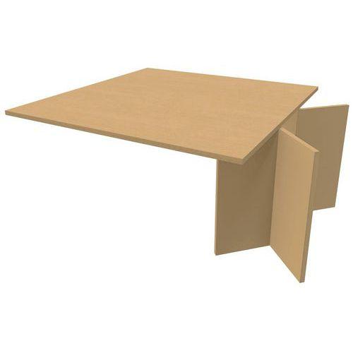 Illustration de : Extension table de réunion ovale Quatuor - Manutan Expert