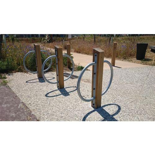 Illustration de : Borne antivol pour 2 vélos Boisdexter