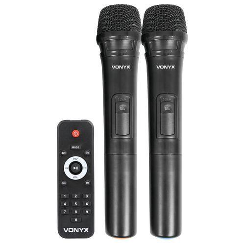 Illustration de : Système amplifié portable SPJ-PA9 12 15 2 UHF/USB/MP3 - Vonyx