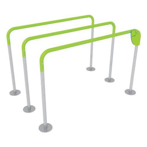 Illustration de : Barres parallèles triples