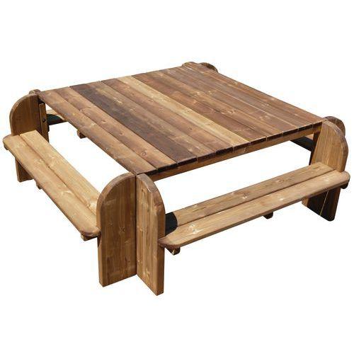 Illustration de : Table-bancs carrée Elite CIHB