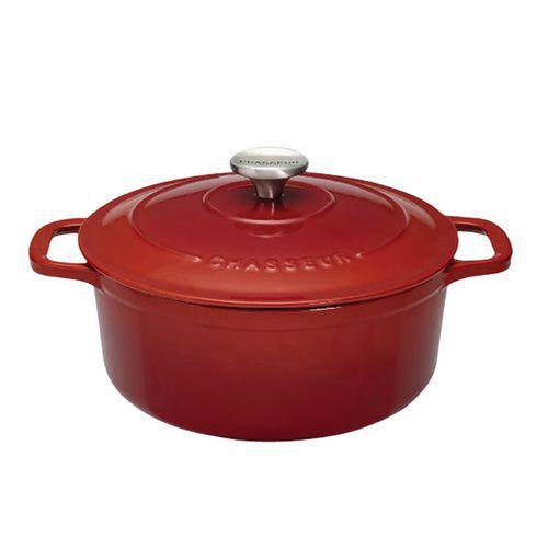 Illustration de : Cocotte en fonte ronde 20 cm Rubis - Sublime - CHASSEUR