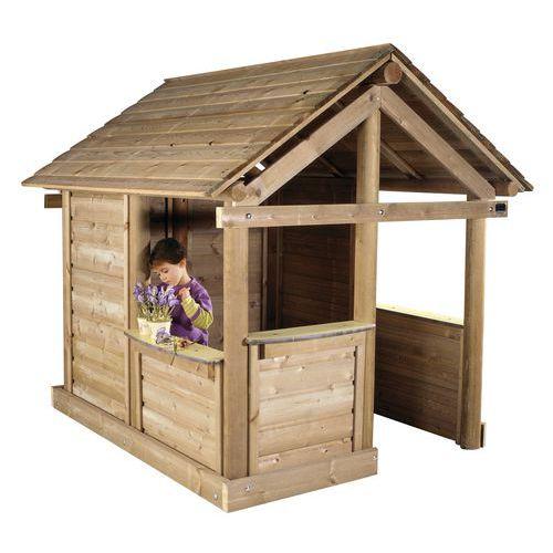 Illustration de : Maison en bois pour enfant - Boisdexter