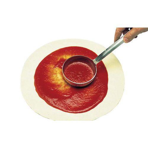 Illustration de : Louche à pizza fond plat Ø 100mm