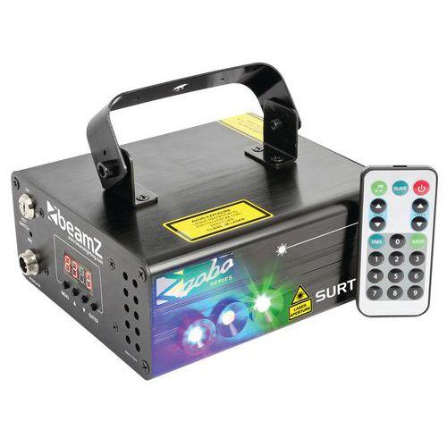 Illustration de : Double Laser Surtur II RG Gobo DMX IRC LED bleue 3 W Beamz