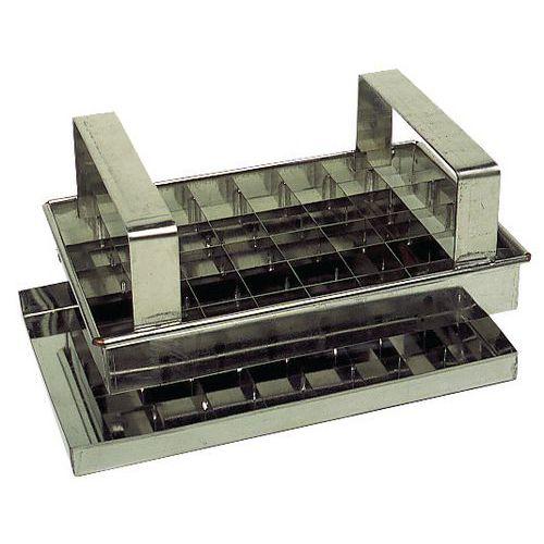 Illustration de : Découpoir à caramels 40 cases acier inoxydable Matfer