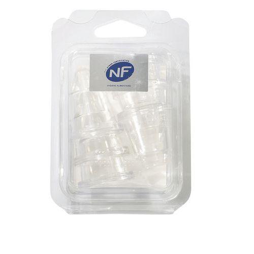 Illustration de : Douilles polycarbonate unies en boite de 6 Matfer