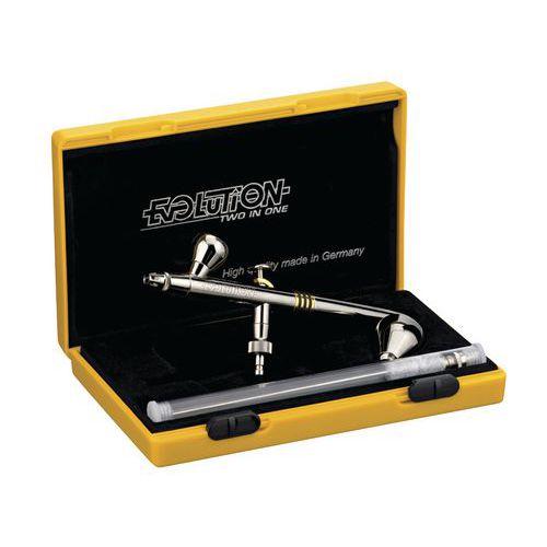 Illustration de : Aérographe Evolution en coffret livré avec accessoires Matfer