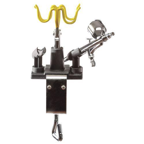 Illustration de : Support aérographe universel acier chromé Matfer