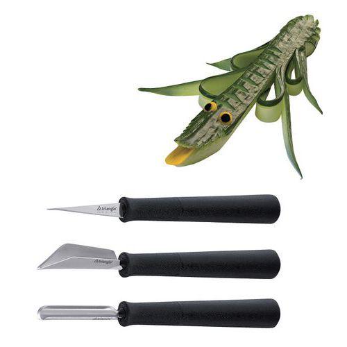 Illustration de : Outils à sculpter (3 pièces)